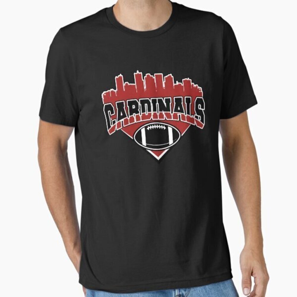 Cardinals Skyline Football Fan Graphic Unisex T-Shirt